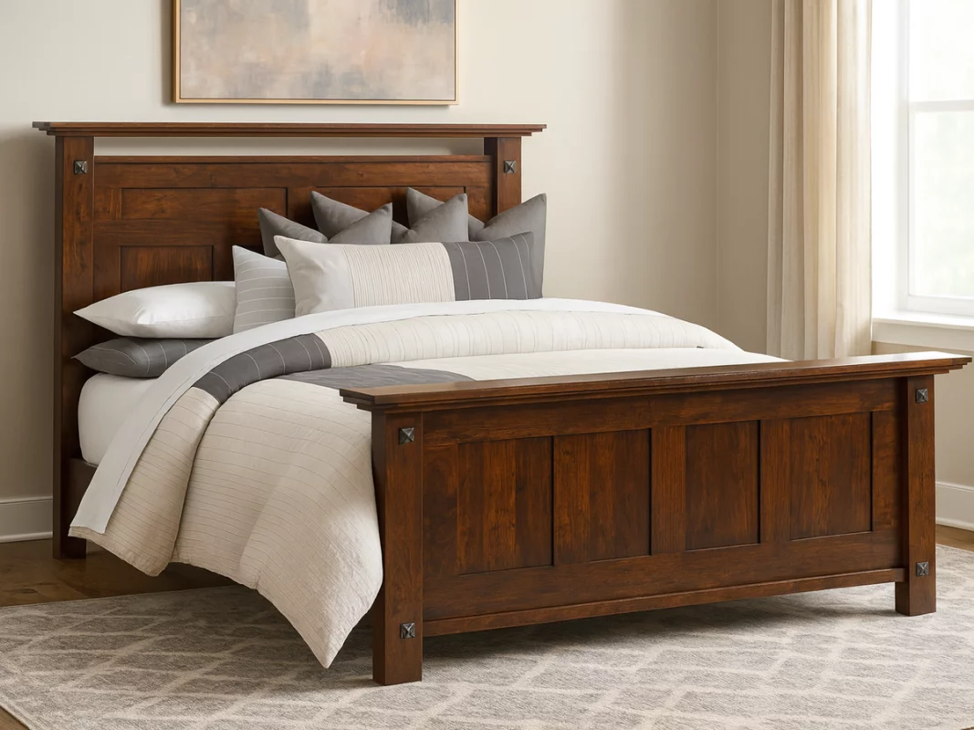 Rustic Bed for Mission or Modern Interior