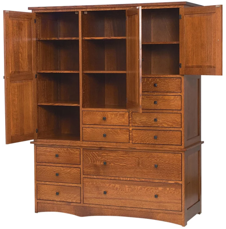 Mission Chest with Adjustable Shelves