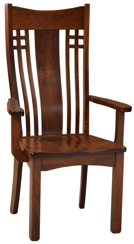 Countryside Amish Furniture Mecklenburg Mission Dining Chair - Thumbnail 2