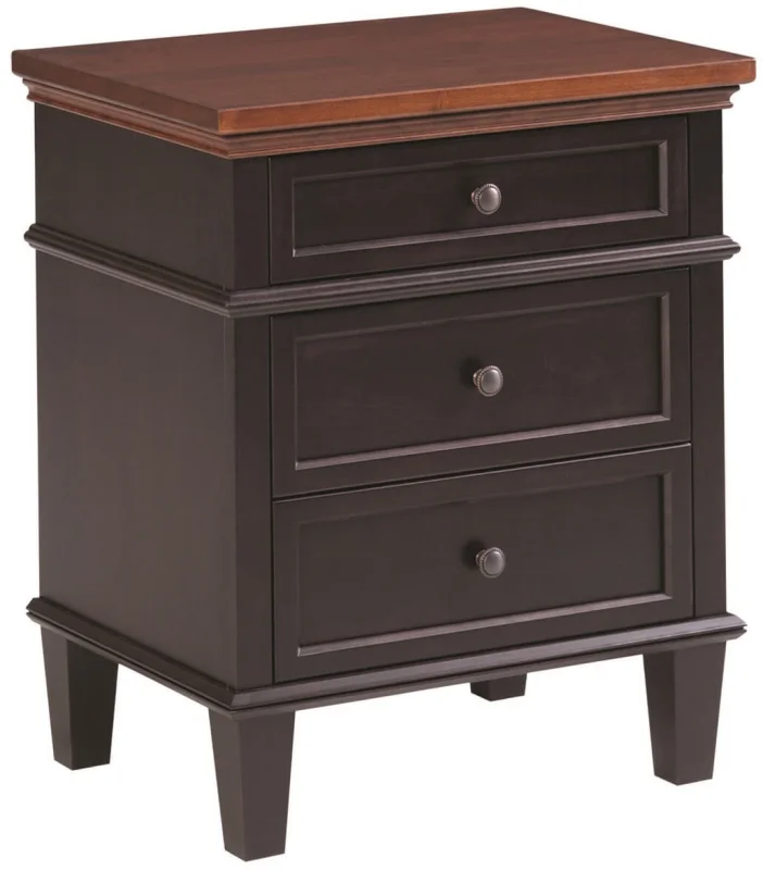 Melrose 3-Drawer Nightstand