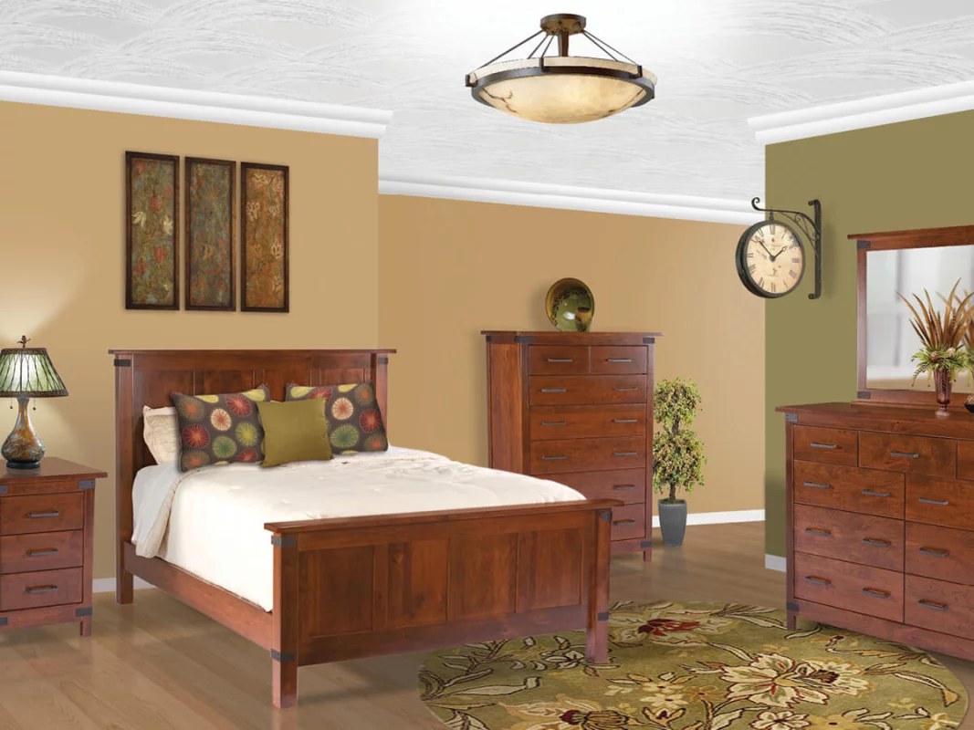 Shown in Rustic Cherry