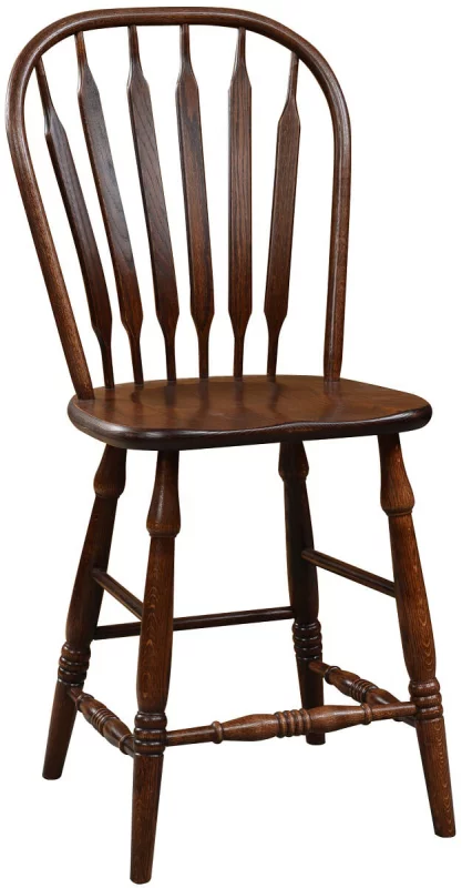 Mississippi Paddle Back Bistro Stool in Oak