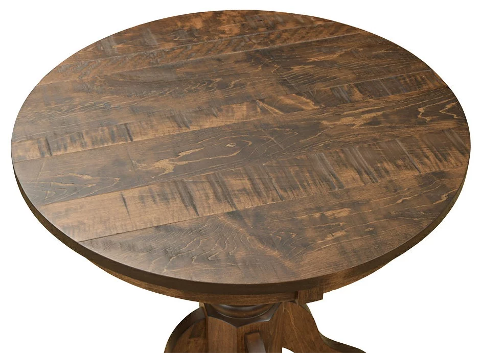 Saw Mark Distressed Wood Top Amish