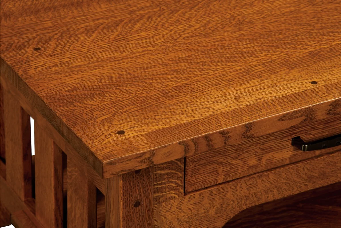 Walnut Inlay on Quartersawn White Oak