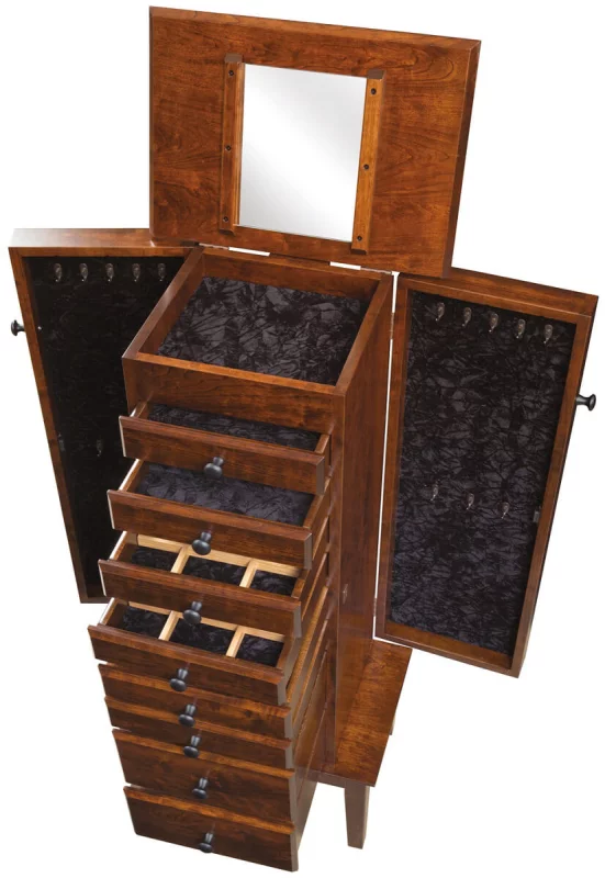 Countryside Amish Furniture Mount Juliet Shaker Jewelry Armoire - Thumbnail 2
