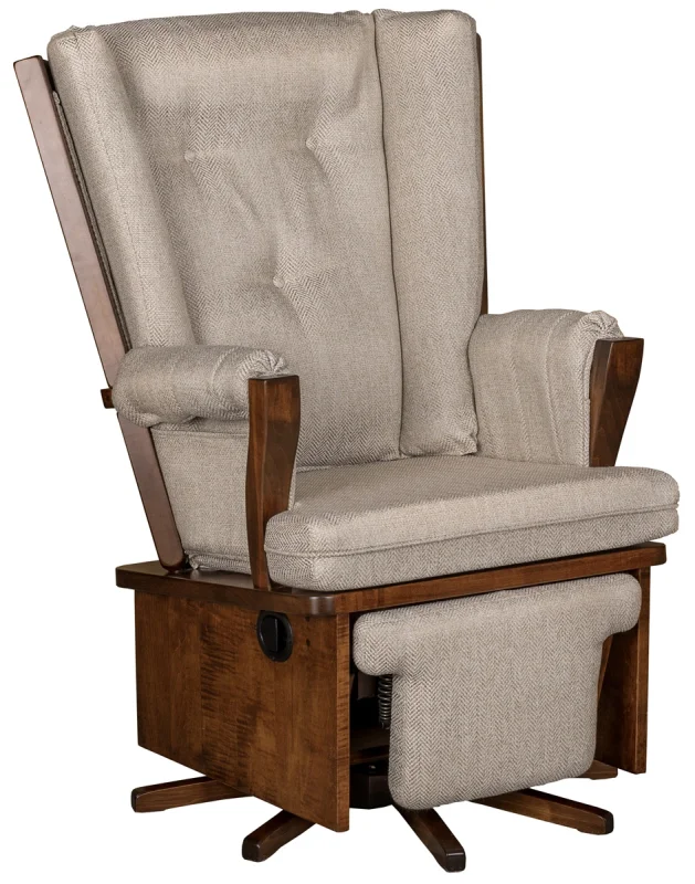 Navan Swivel Glider with Footrest