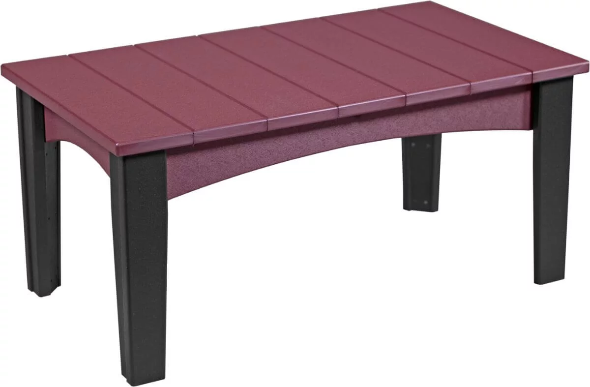 Cherrywood and Black New Guinea Coffee Table