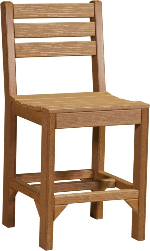 Antique Mahogany New Guinea Outdoor Bar Chair