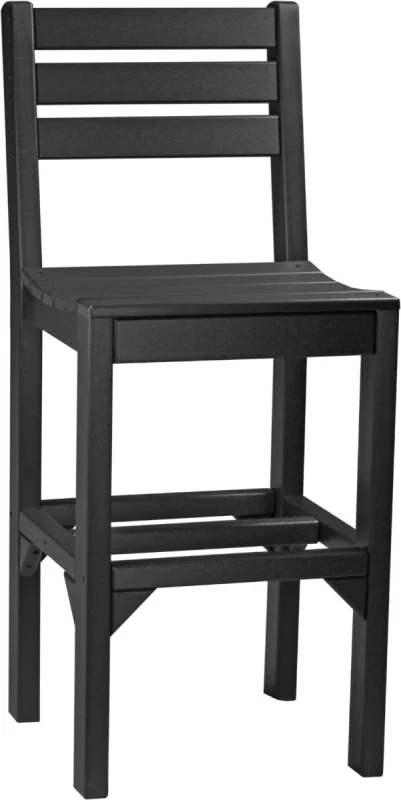 Black New Guinea Outdoor Bar Chair