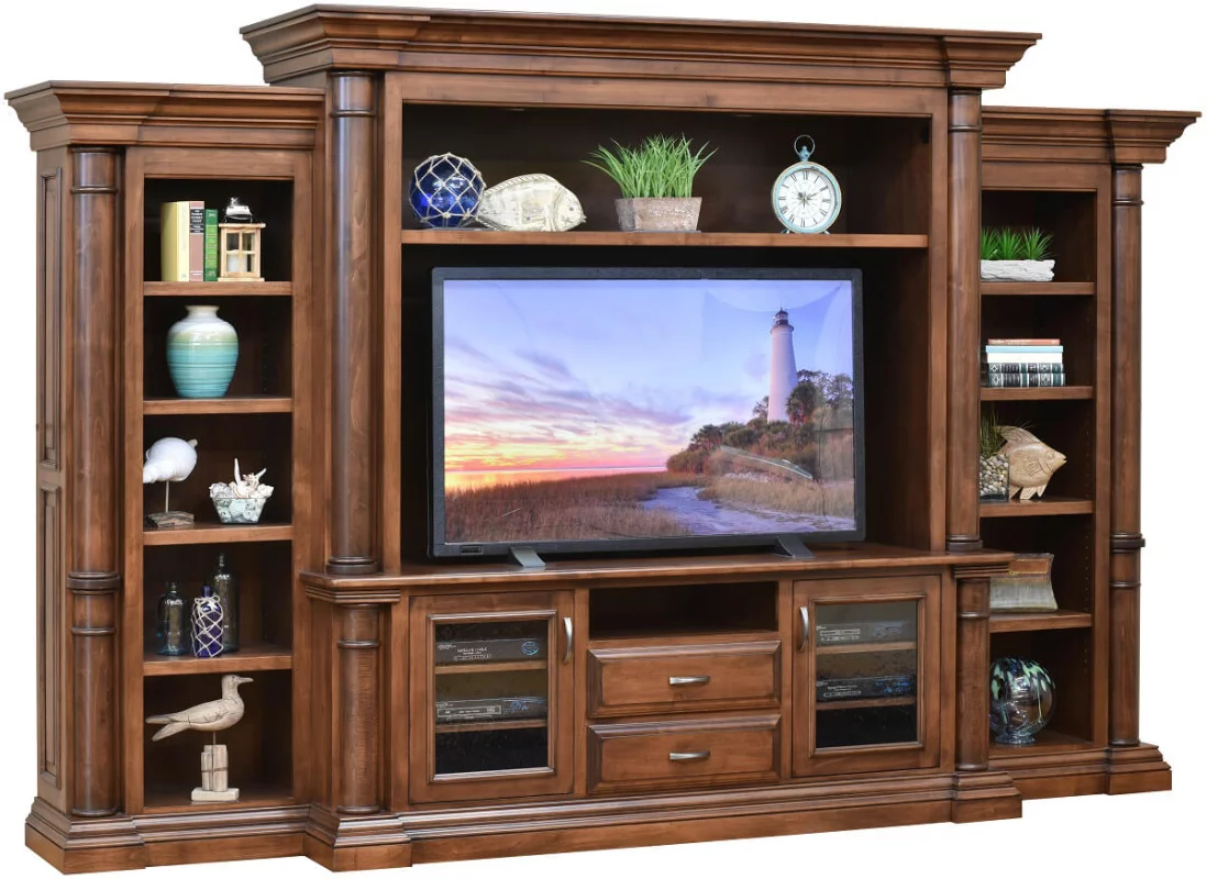 Newcastle Wall Entertainment Center made from wood