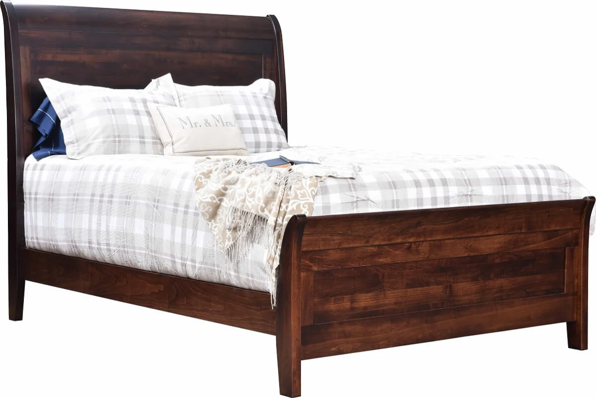 Modern Amish Sleigh Bed