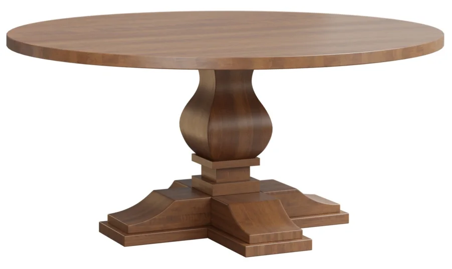 Transitional Round Dining Table