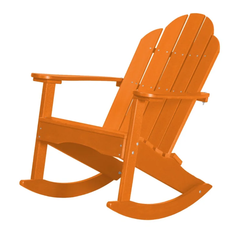 Bright Orange Odessa Adirondack Rocker
