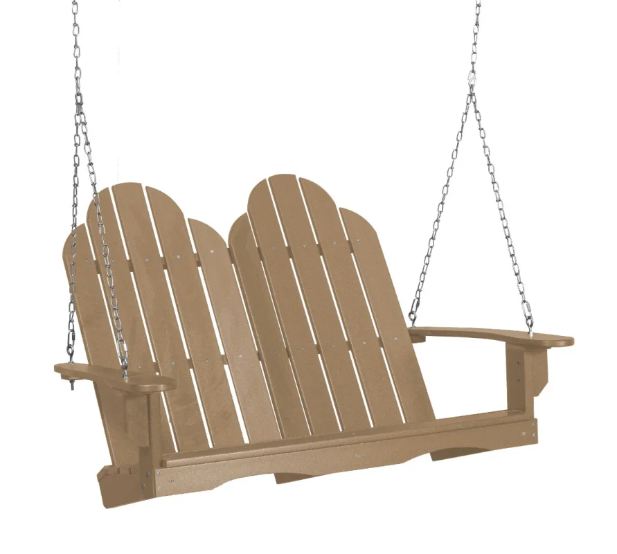 Weathered Wood Odessa Adirondack Swing
