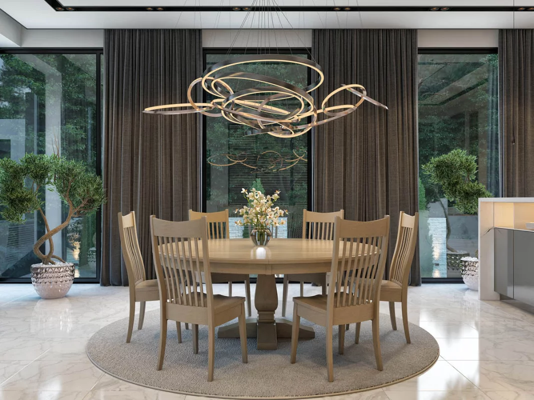 Oklahoma Single Pedestal Dining Set