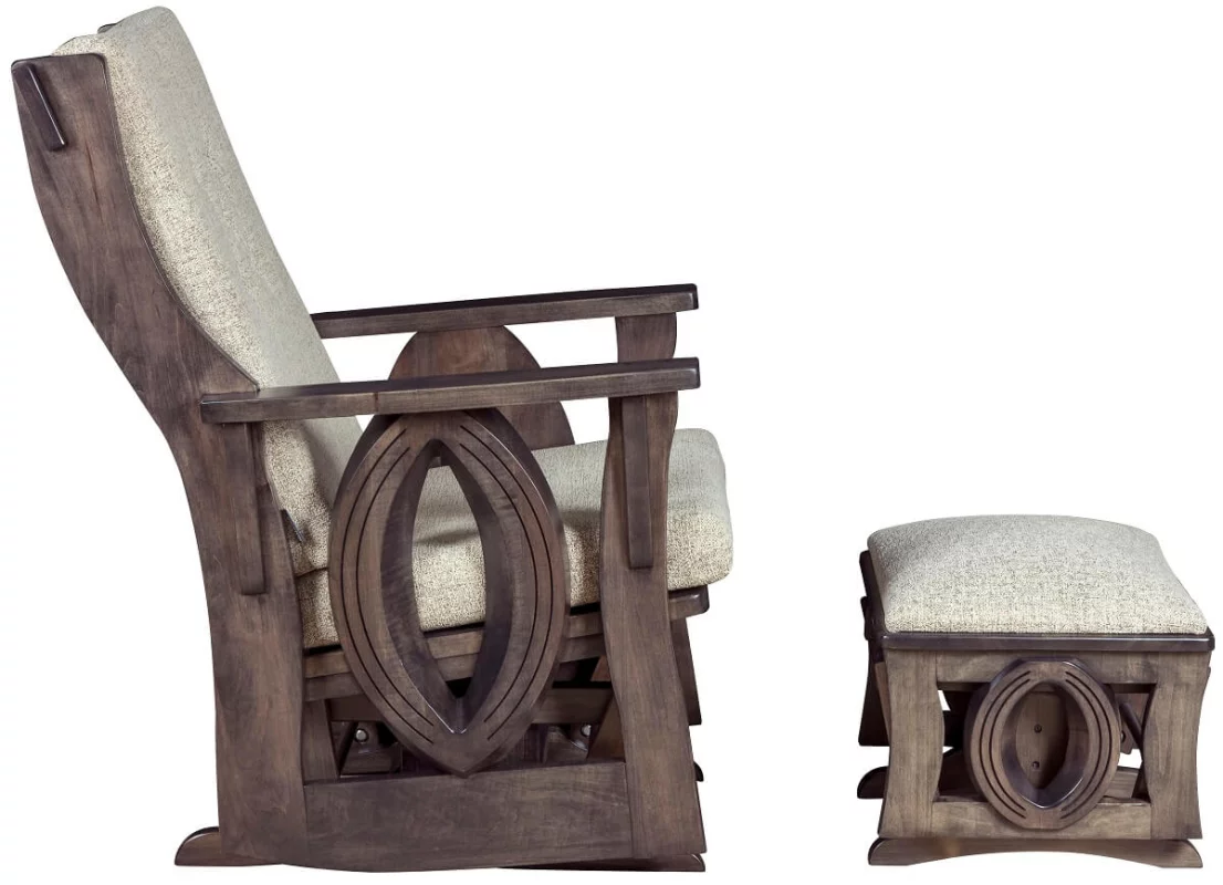Solid Wood Amish Glider