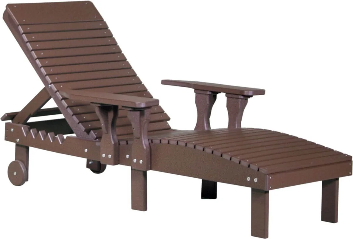 Chestnut Brown Pigeon Point Poly Lounge Chair