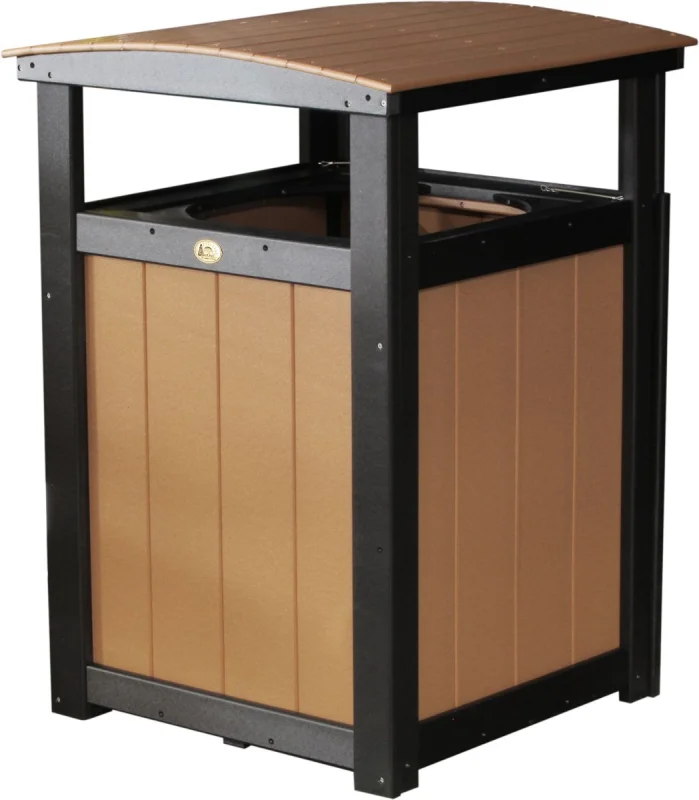 Cedar and Black Pigeon Point Commercial Outdoor Trashcan