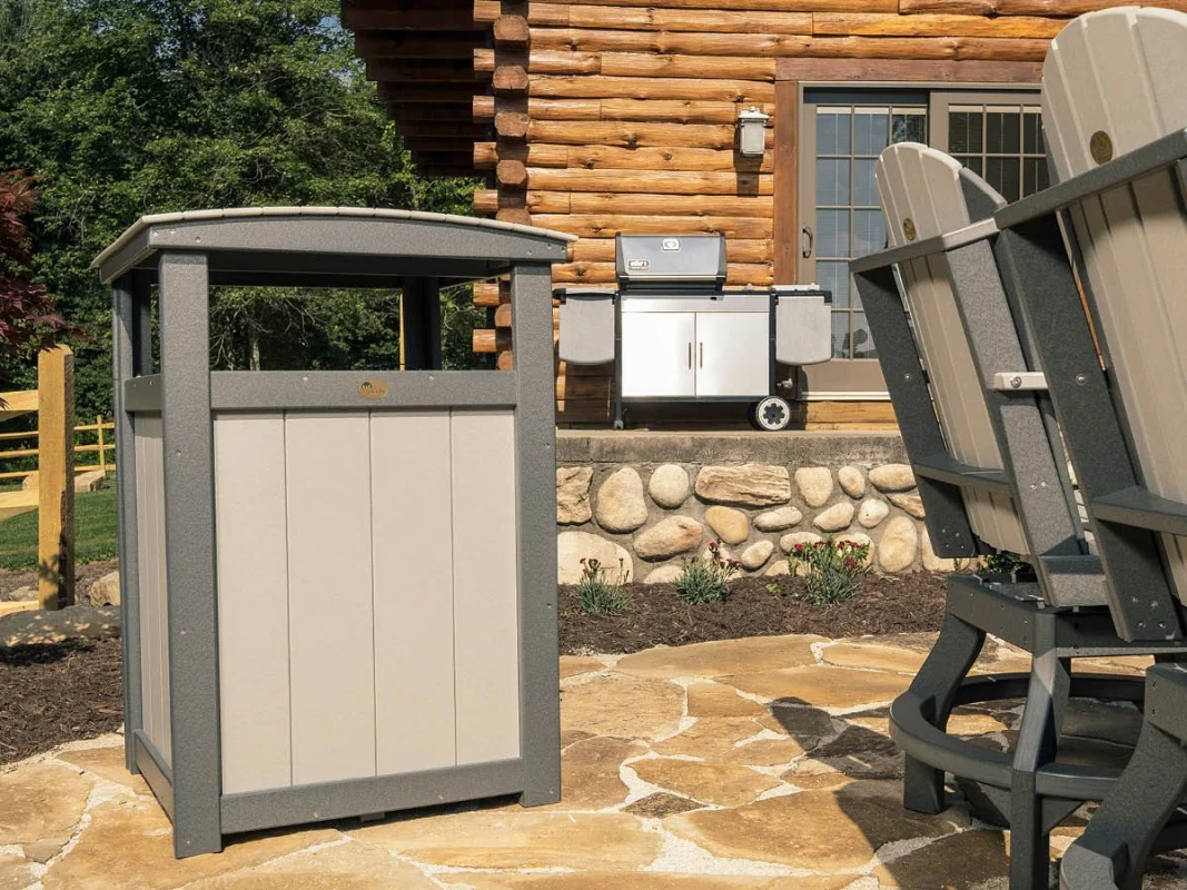 Pigeon Point Commercial Outdoor Trashcan