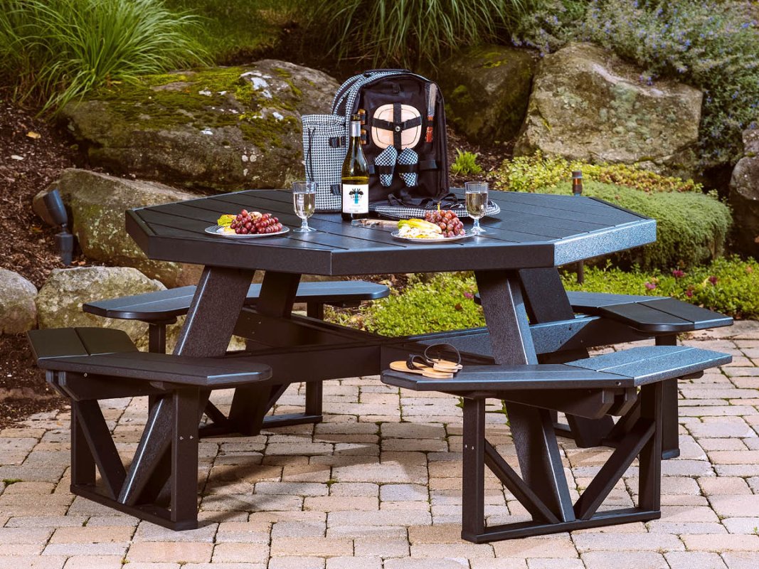 Portstewart Octagon Picnic Table - Countryside Amish Furniture
