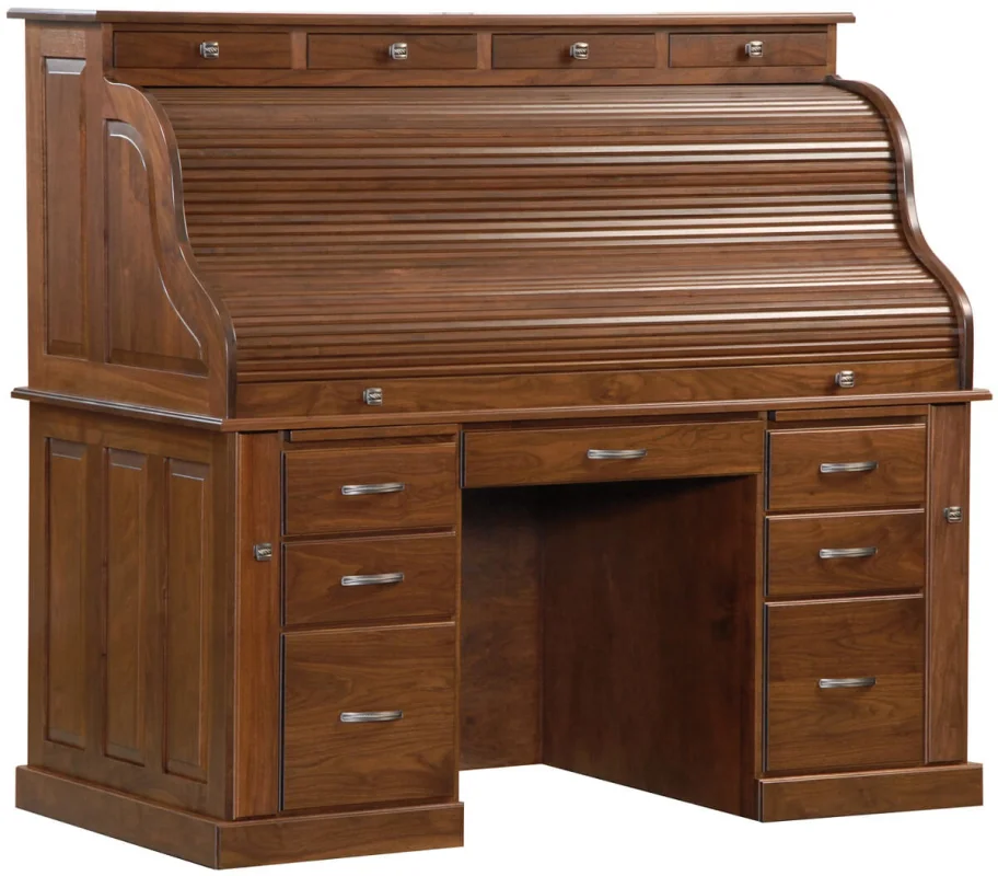 Amish Made Walnut Desk With Closed Lid