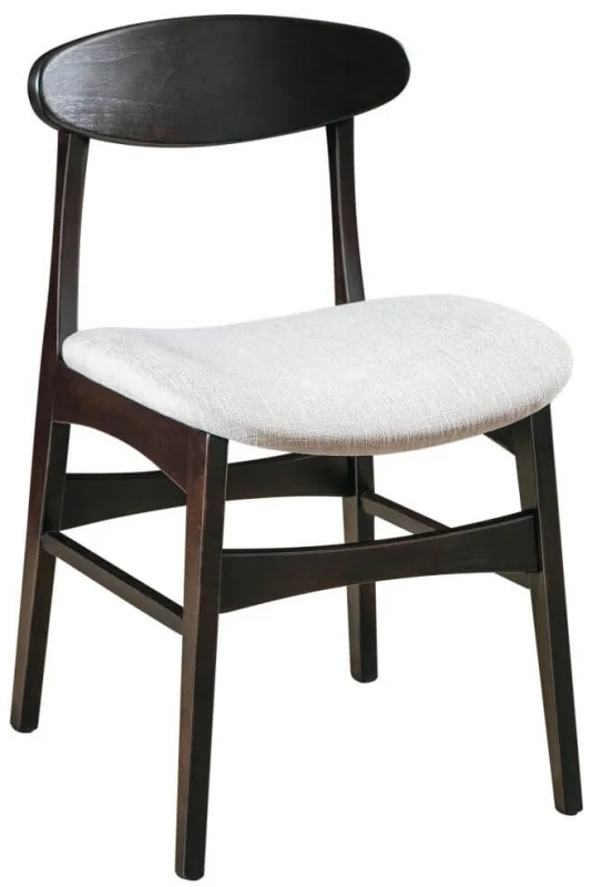 Mid-Century Chair with Upholstered Seat