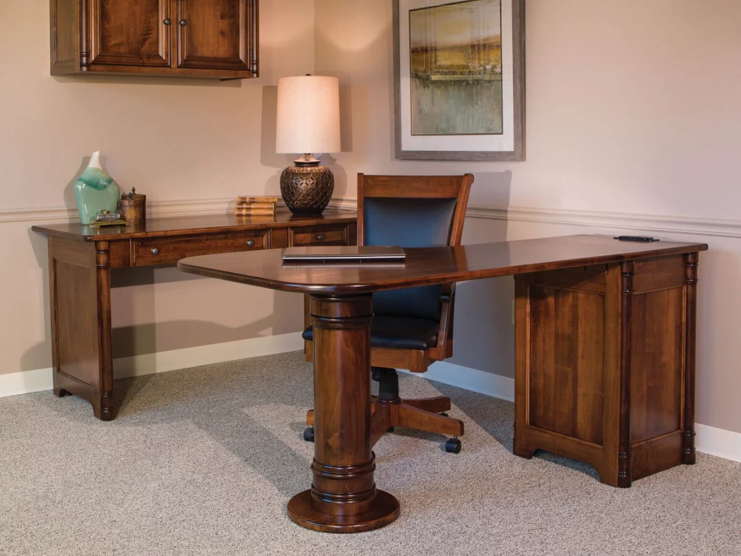 Shown with Risley Pedestal Desk