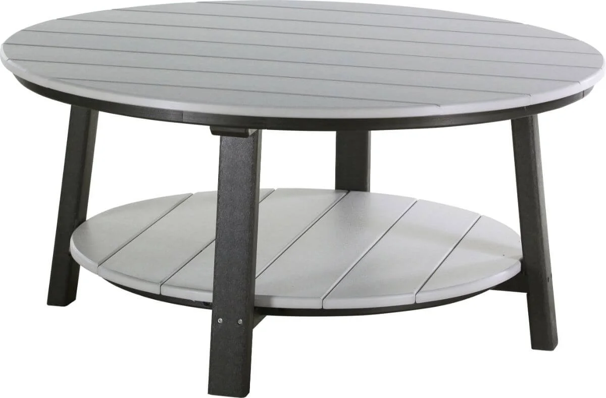 Dove Gray and Black Rockaway Outdoor Coffee Table