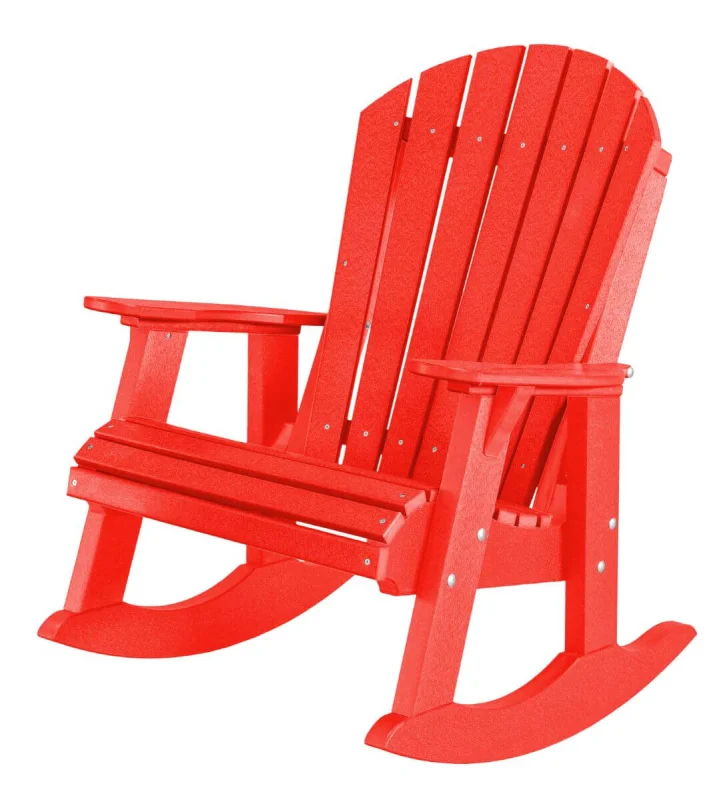 Bright Red Sidra Adirondack Rocker