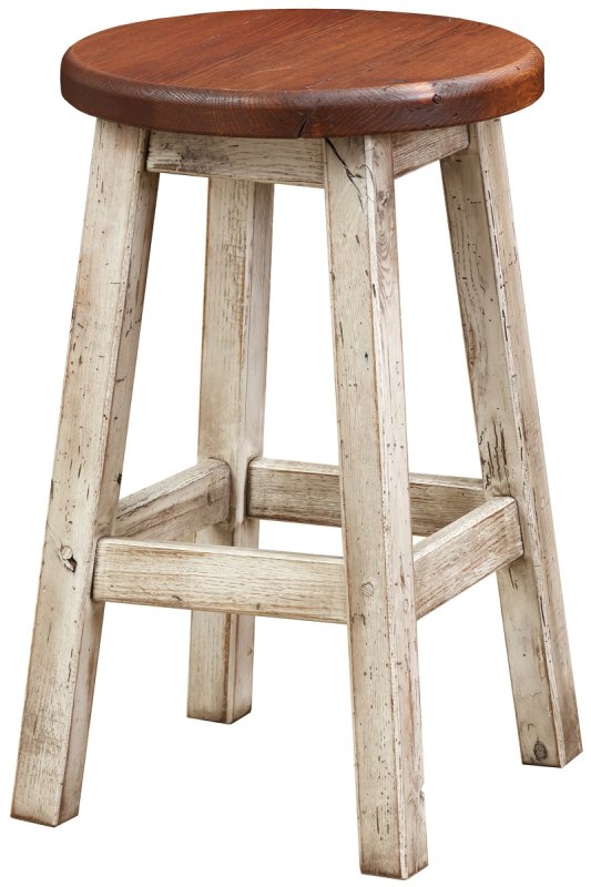 Skowhegan Reclaimed Round Barstool