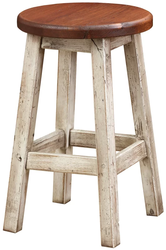 Skowhegan Reclaimed Round Barstool