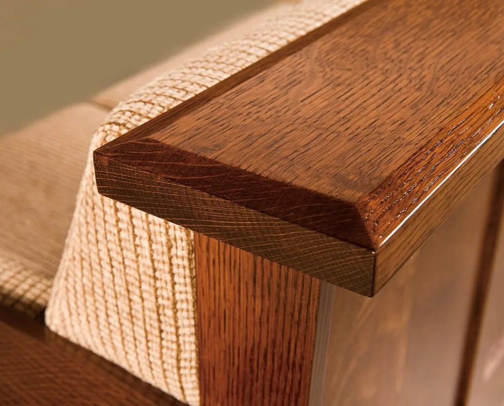 Beveled Edge on Arm Rests