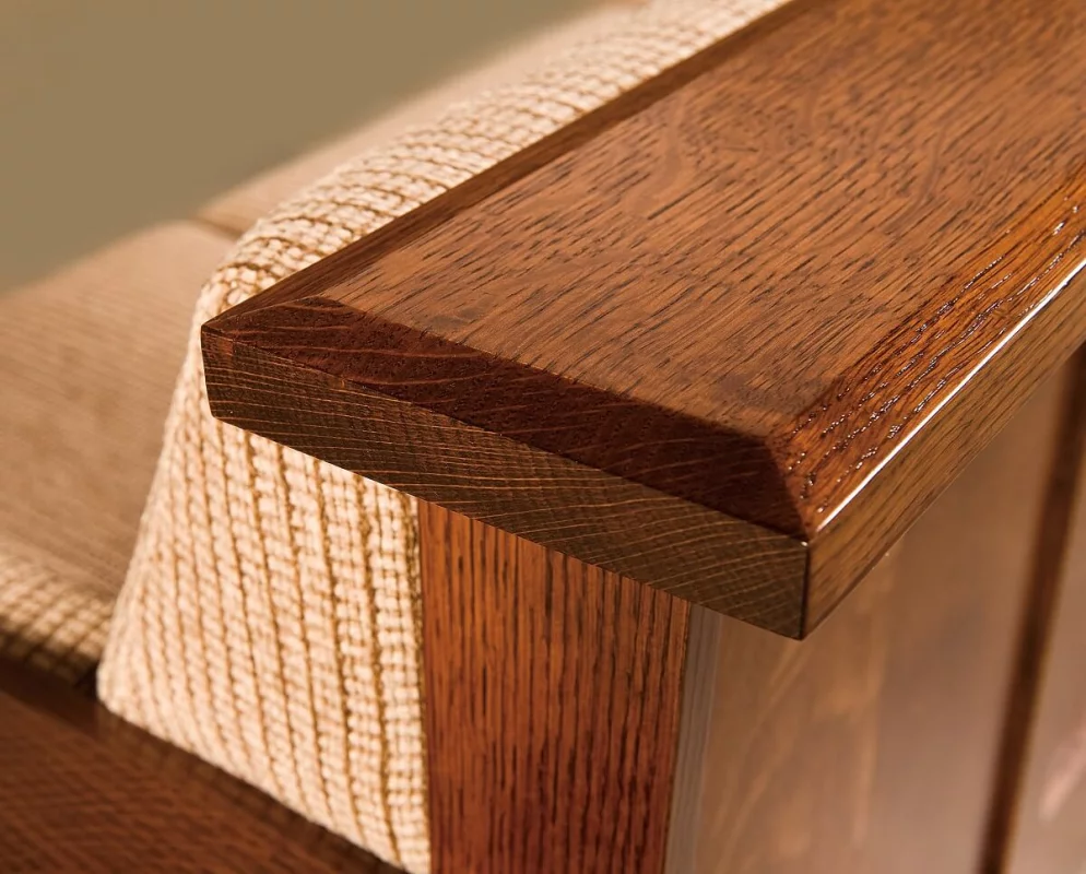 Beveled Edge on Arm Rests