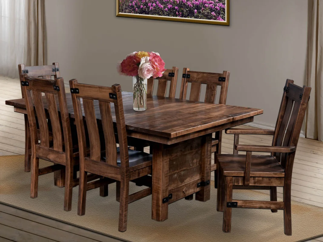 Rough Sawn Dining Set