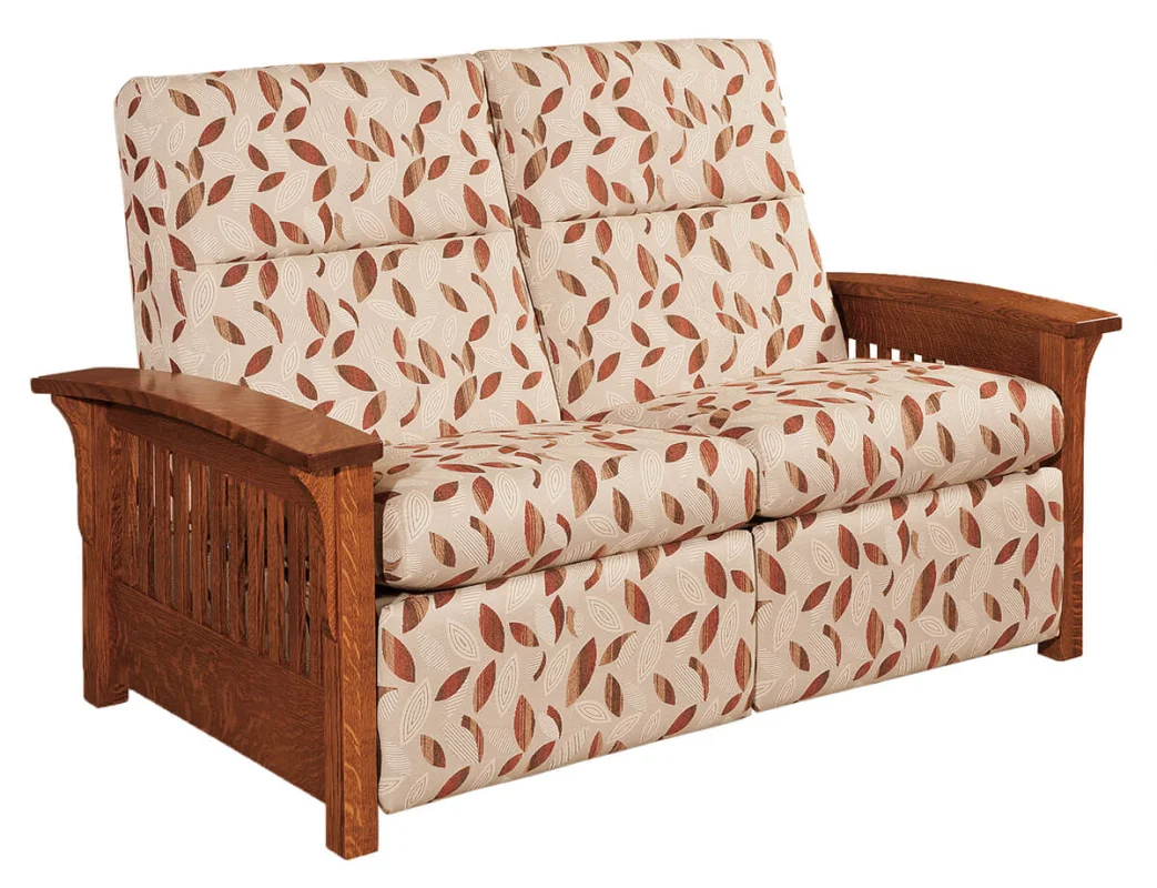 St. Cloud Slatted Reclining Loveseat