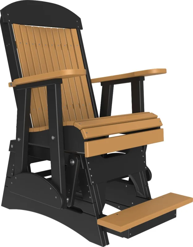 Cedar and Black Stockton Balcony Glider