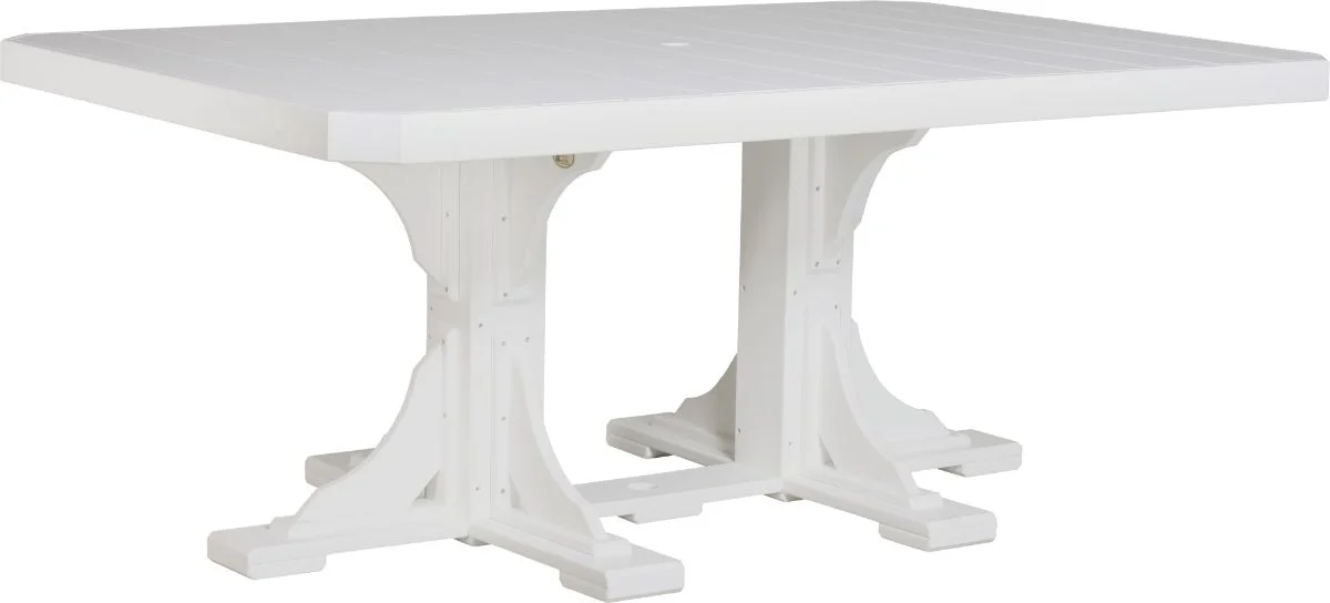 White Stockton Outdoor Dining Table
