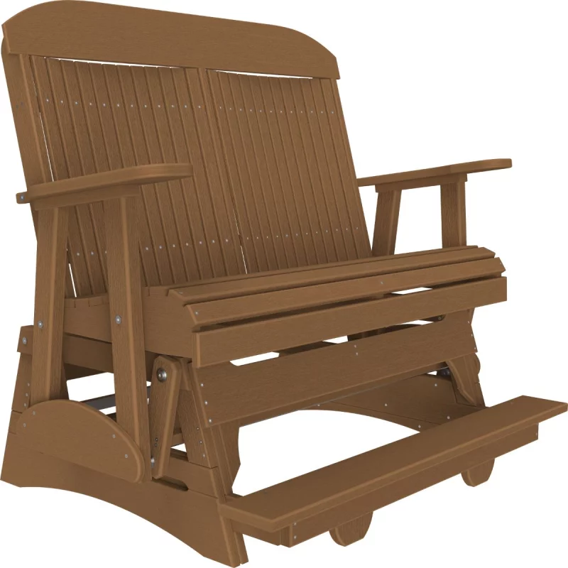 Chestnut Brown Stockton Loveseat Balcony Glider
