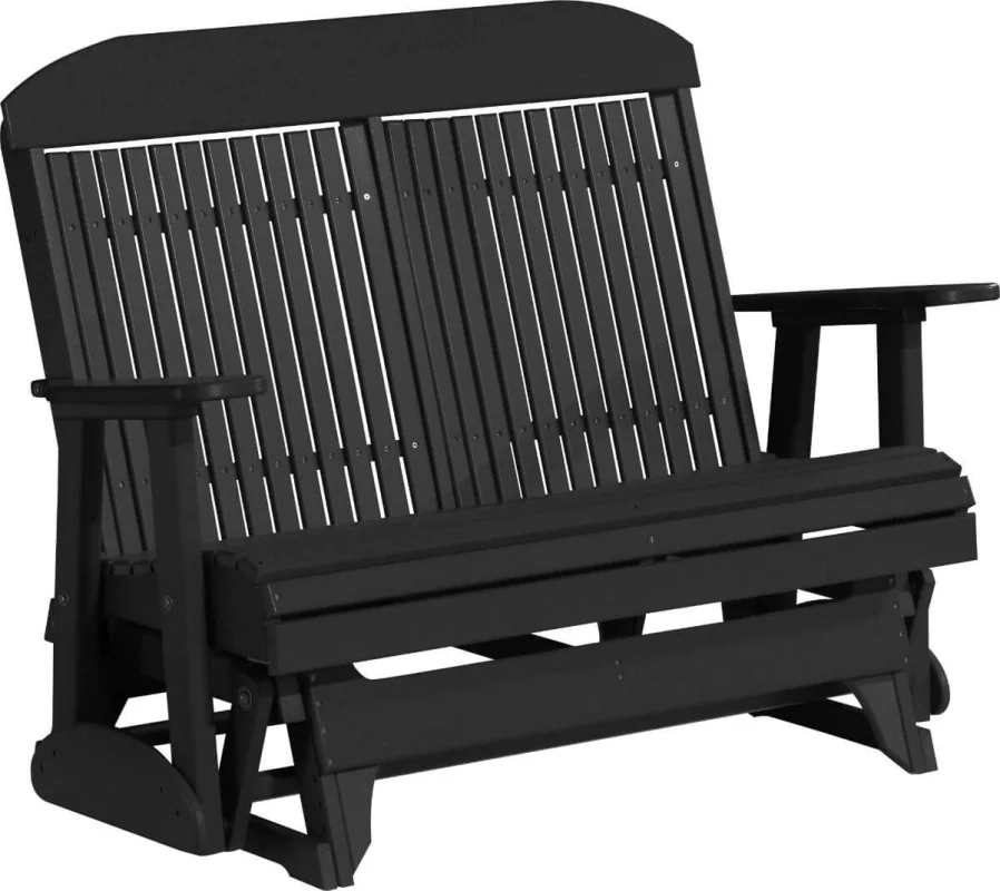Black Stockton Outdoor Glider Bench