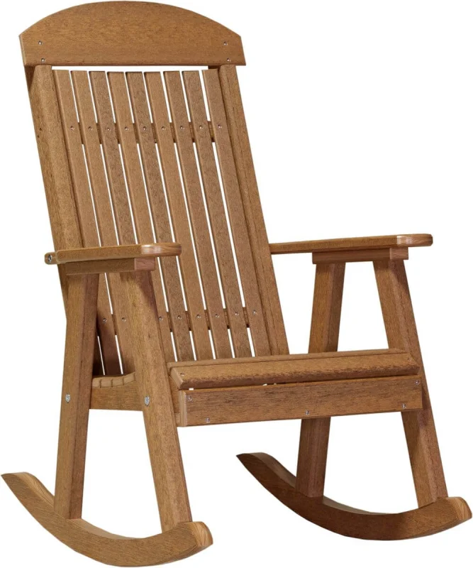 Antique Mahogany Stockton Porch Rocker