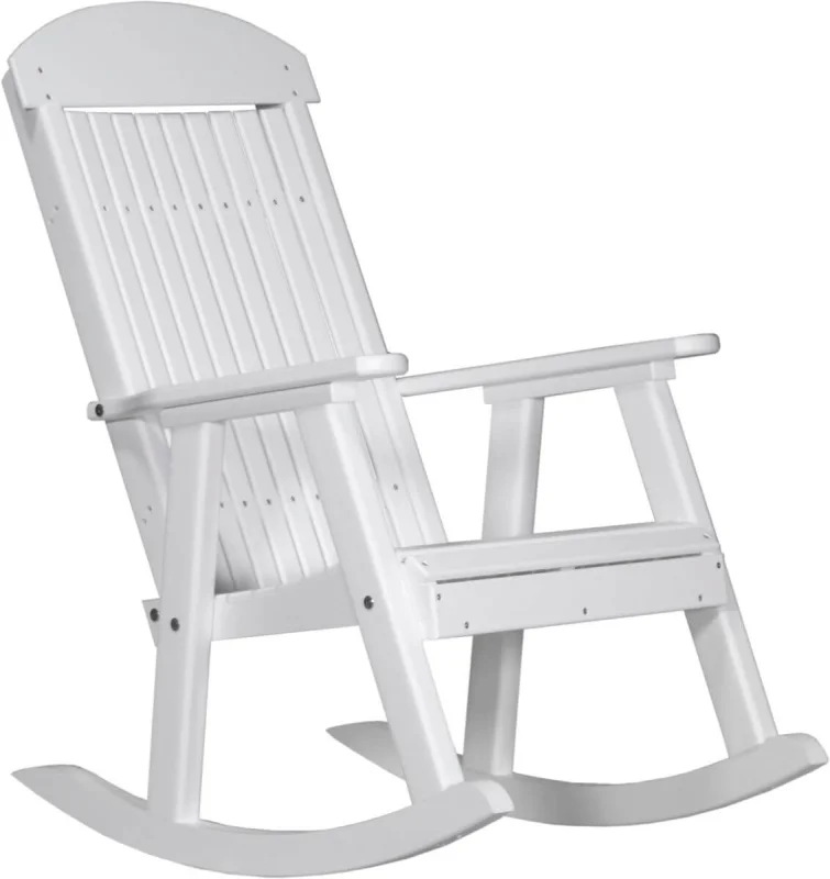 White Stockton Porch Rocker