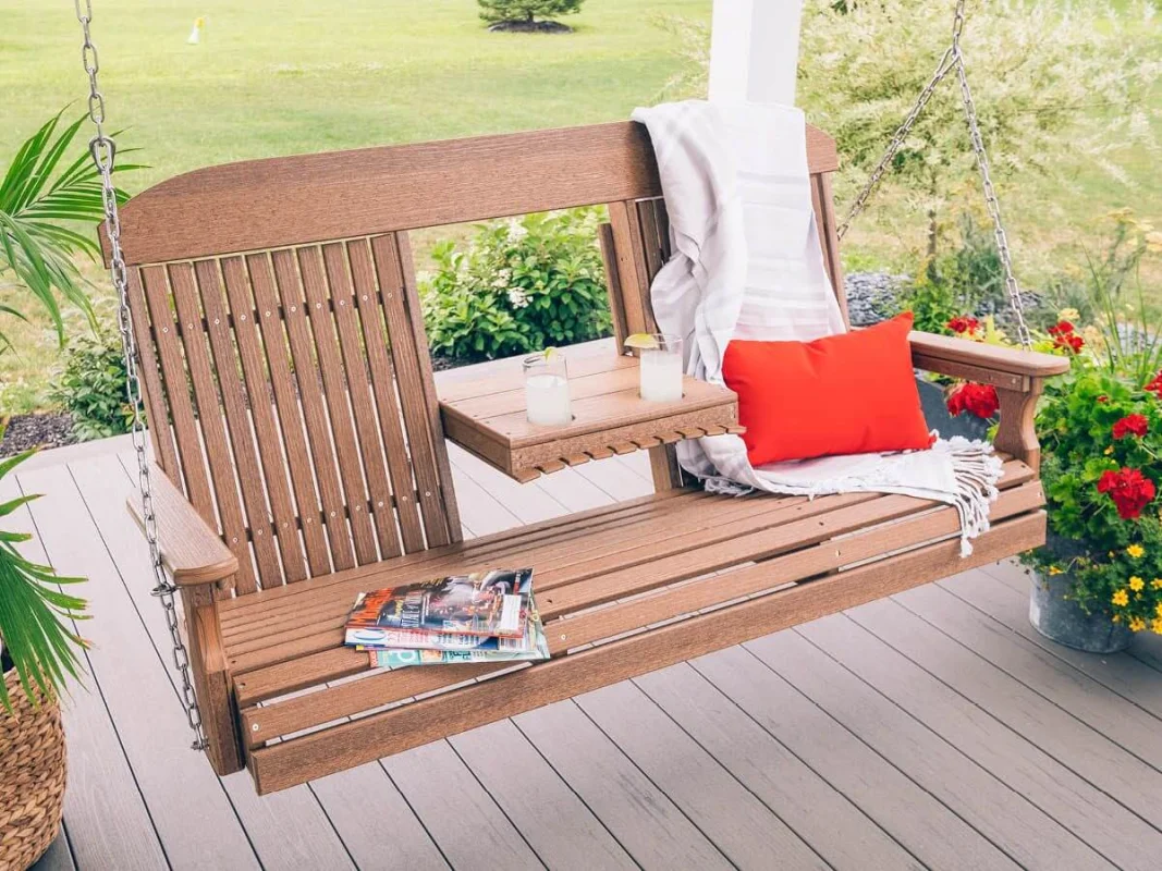 Stockton Porch Swing with Console