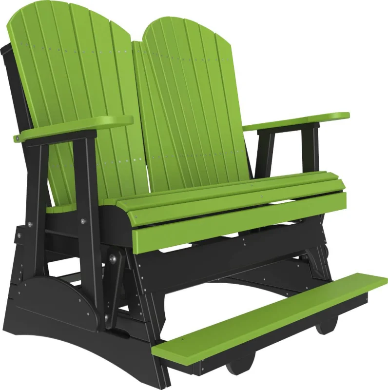 Lime Green and Black Tahiti Loveseat Balcony Glider