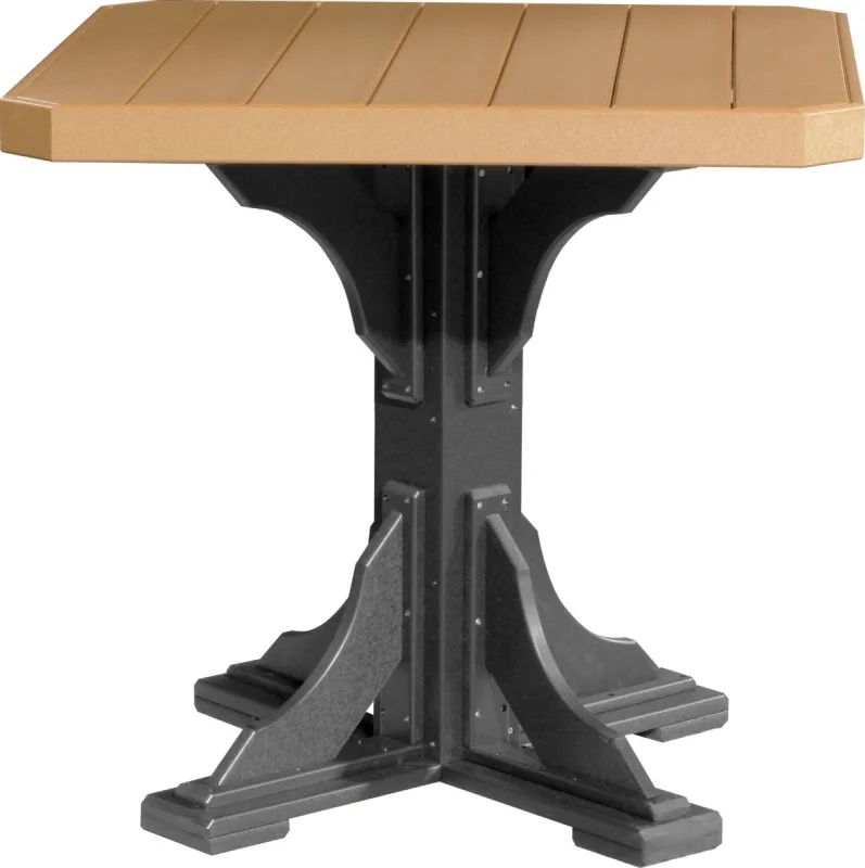 Cedar and Black Tahiti Outdoor Bar Table