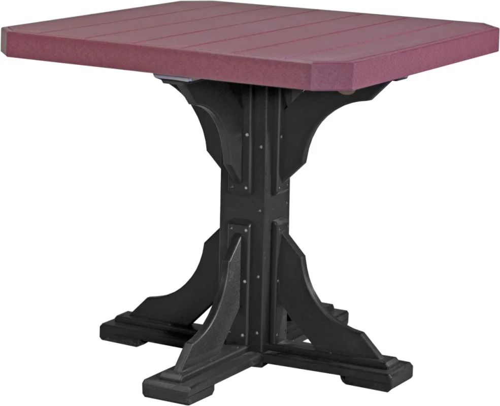 Cherrywood and Black Tahiti Outdoor Bar Table