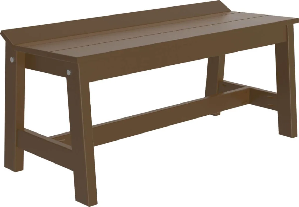 Chestnut Brown Stockton Outdoor Dining Bench