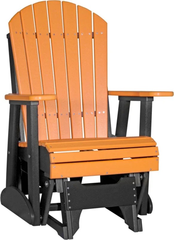 Tangerine and Black Tahiti Outdoor Glider
