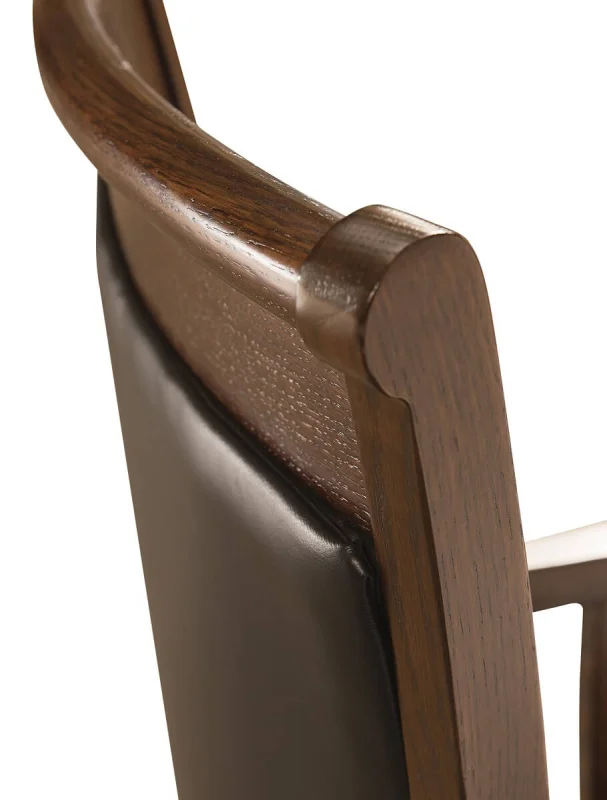 Black Leather Chair Back