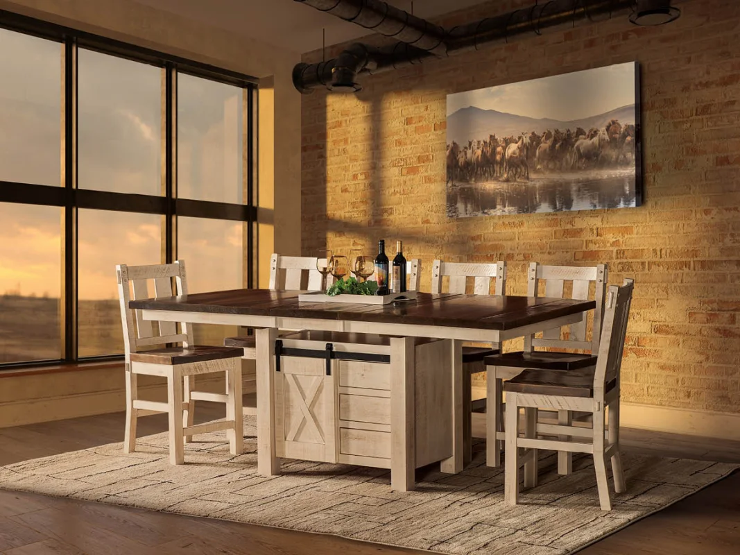 Shown with Texas Bar Table