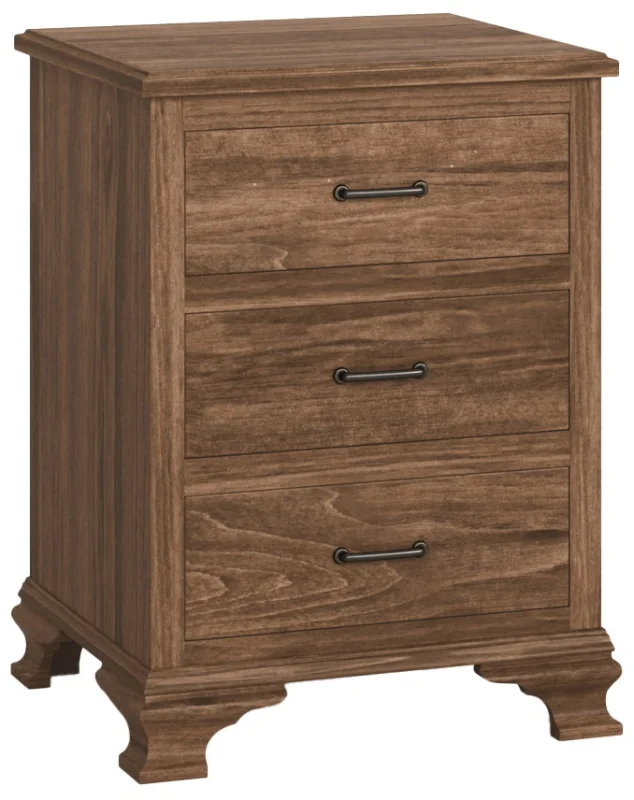 Umatilla 3-Drawer Bedside Table